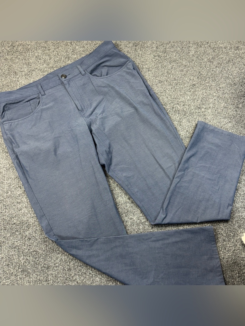 Men's Pro Tour Casual Slim Fit Blue Golf Pants 38x32